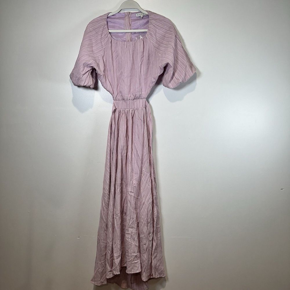 Lavender Dress Large NWT HyFve Boutique Cottage Core Preppy - Picture 2 of 7